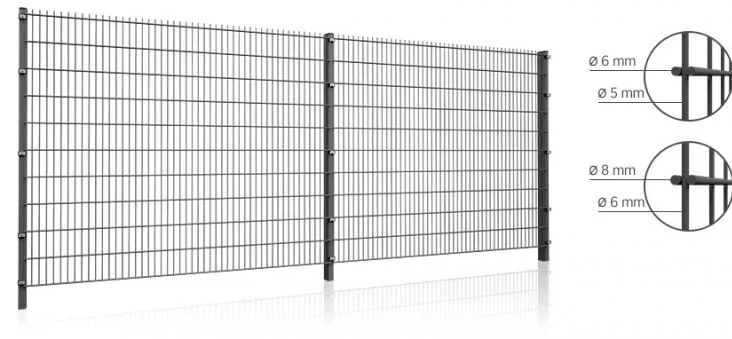 2D čelična panelna ograda fi 6/5/6 (1430x2500mm) - Slika 9