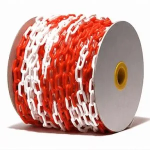 crveno beli plasticni lanac